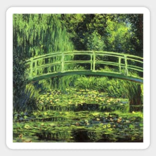 White Waterlilies by Claude Monet Sticker